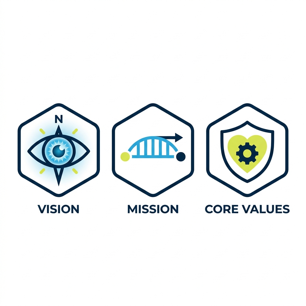 Vision Mission Values Icons